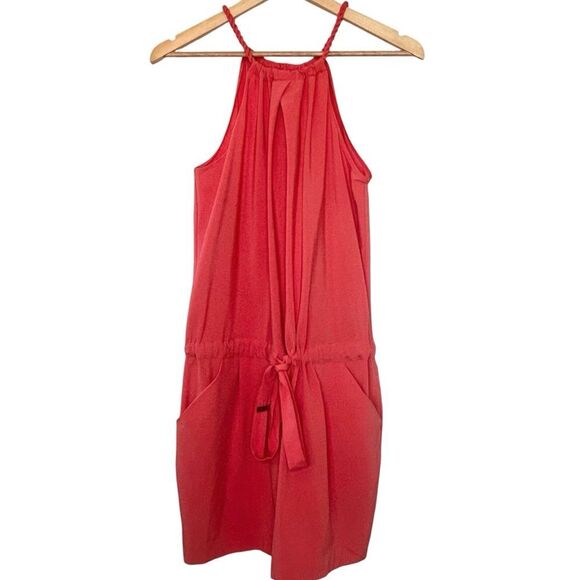 Rachel Roy coral halter neck tie waist casual dress size small - Picture 1 of 7
